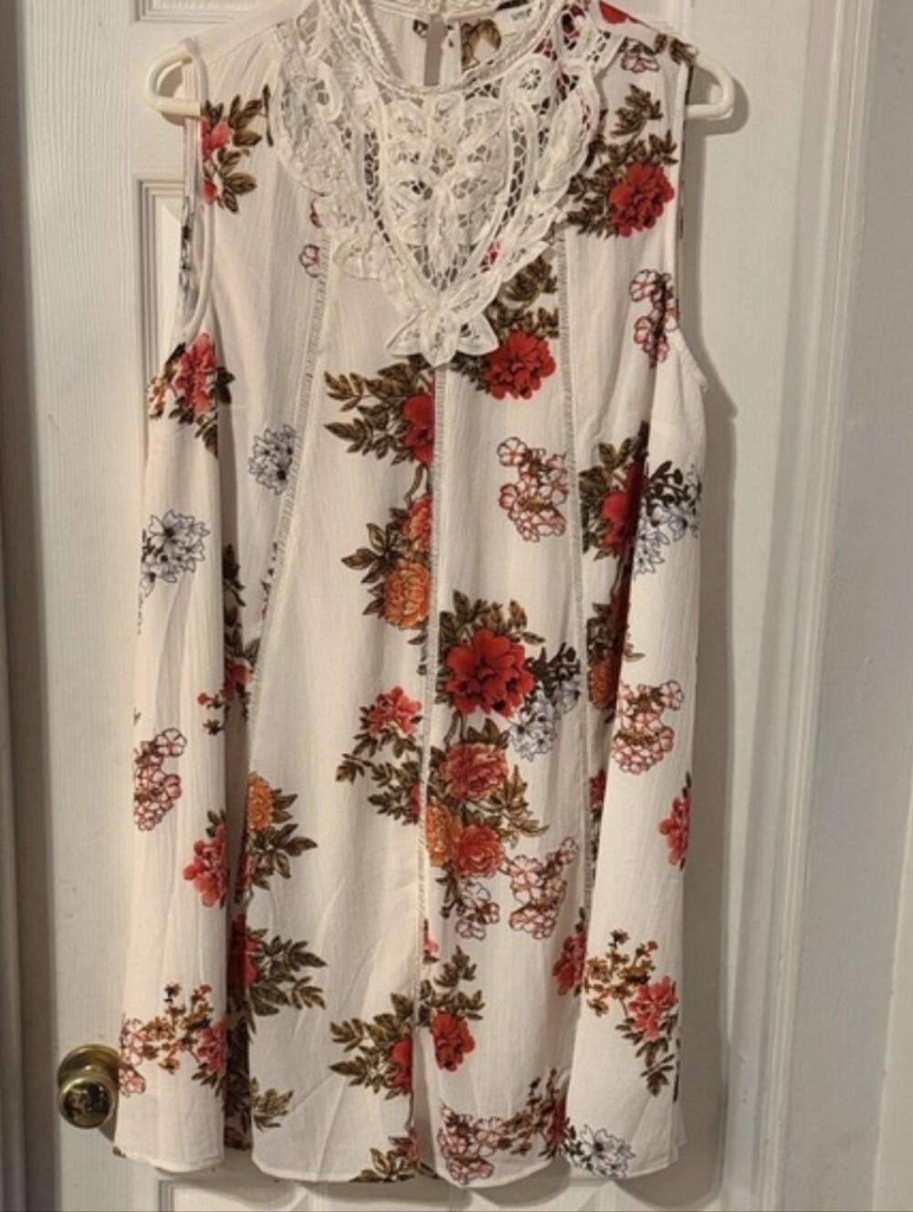 Umgee Floral Sleeveless Mini Dress NWT Size M